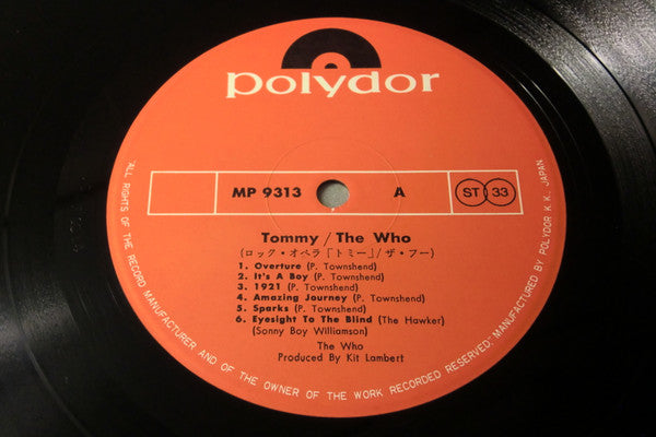 The Who - Tommy (2xLP, Album, RE, Gat)