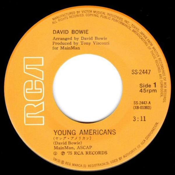 デビッド・ボウイー* - ヤング・アメリカン = Young Americans (7"", Single)