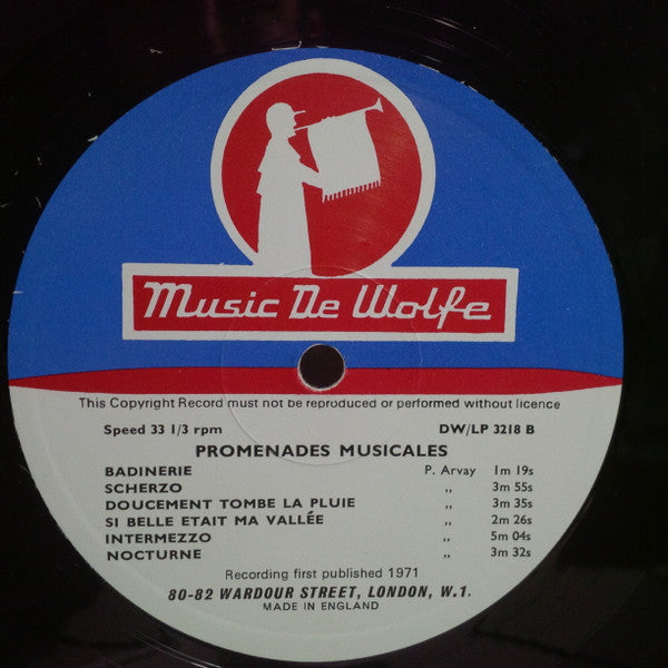 Pierre Arvay - Promenades Musicales (LP, Mono)