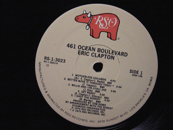 Eric Clapton - 461 Ocean Boulevard (LP, Album, RE, 72 )