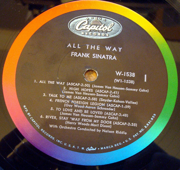 Frank Sinatra - All The Way (LP, Comp, Mono)