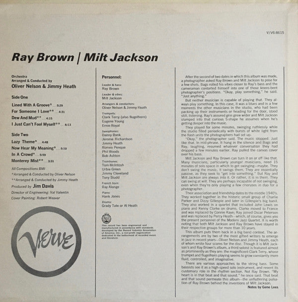 Ray Brown / Milt Jackson - Ray Brown / Milt Jackson (LP, Album)