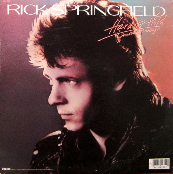 Rick Springfield - Hard To Hold - Soundtrack Recording(LP, Album, Ind)