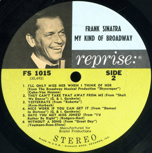 Frank Sinatra - My Kind Of Broadway (LP, Album)