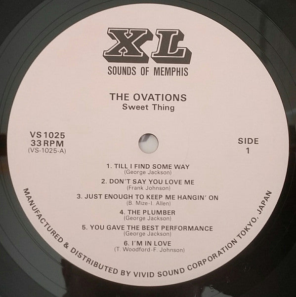 The Ovations Featuring Louis Williams - Sweet Thing (LP, Album)