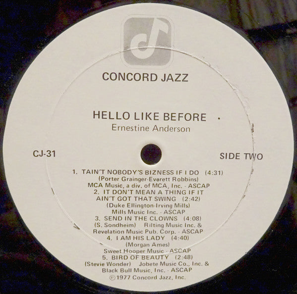 Ernestine Anderson - Hello Like Before (LP, Album)