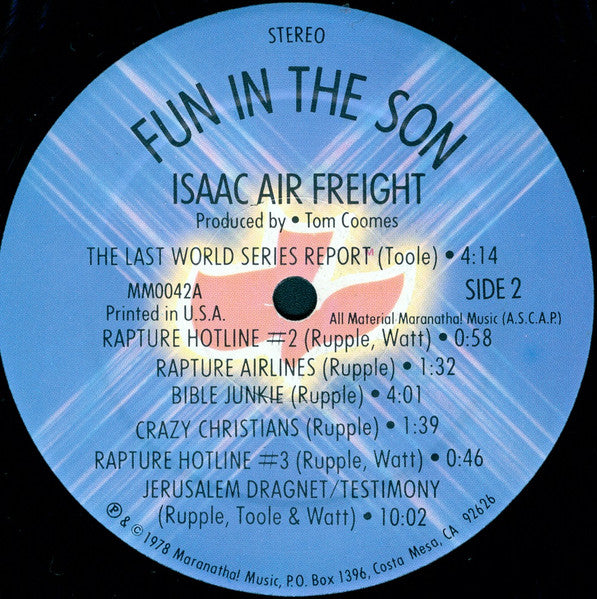 Isaac Air Freight - Fun In The Son (LP, Album)