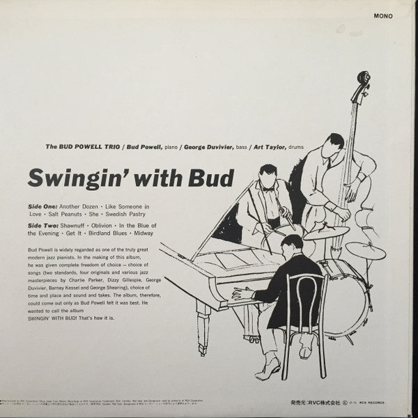 Bud Powell - Swingin' With Bud (LP, Album, Mono, RE)