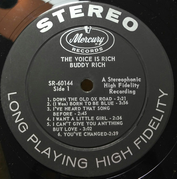 Buddy Rich - The Voice Is Rich (LP, Album)