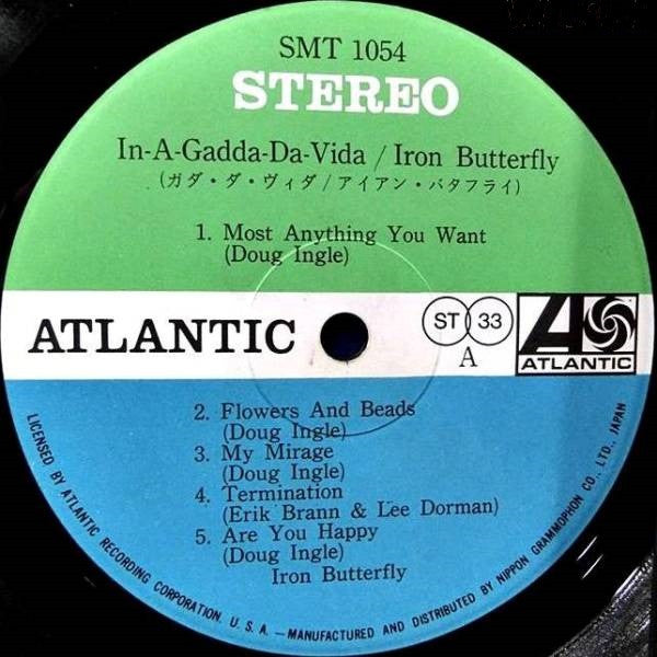 Iron Butterfly - In-A-Gadda-Da-Vida (LP, Album, Gat)