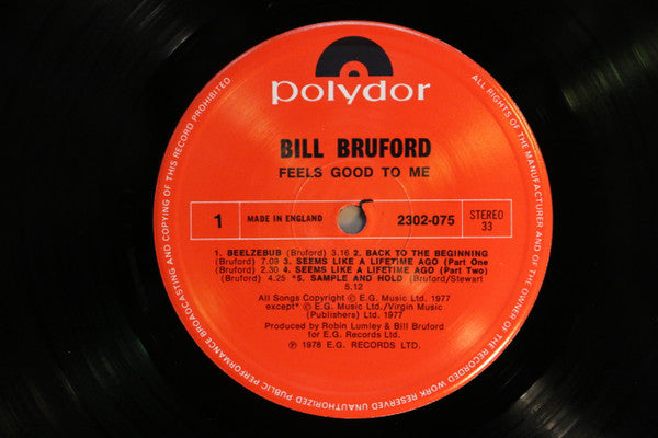 Bruford - Feels Good To Me (LP, Album)