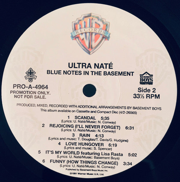 Ultra Naté - Blue Notes In The Basement (LP, Album, Promo)