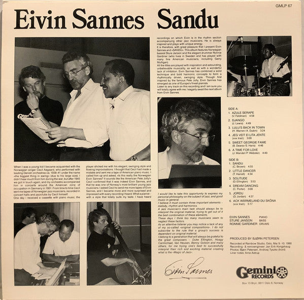 Eivin Sannes - Sandu (LP, Album)