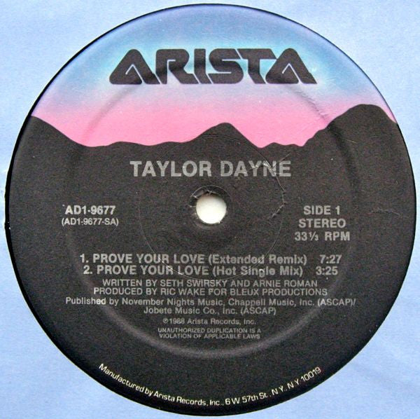 Taylor Dayne - Prove Your Love (12"", Single)