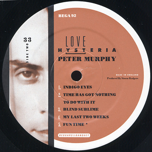 Peter Murphy - Love Hysteria (LP, Album)