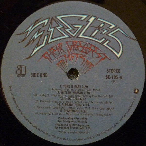 Eagles - Their Greatest Hits 1971-1975 (LP, Album, Comp, RP, All)