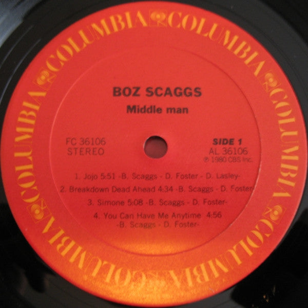 Boz Scaggs - Middle Man (LP, Album, San)