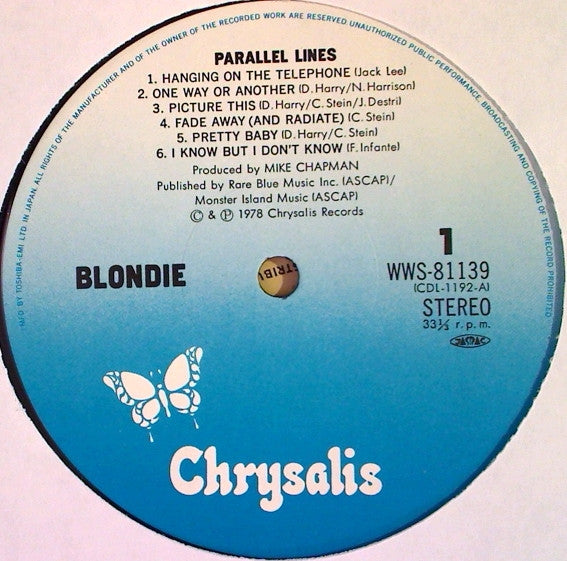 Blondie - Parallel Lines (LP, Album)