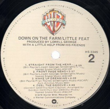 Little Feat - Down On The Farm (LP, Album, Los)