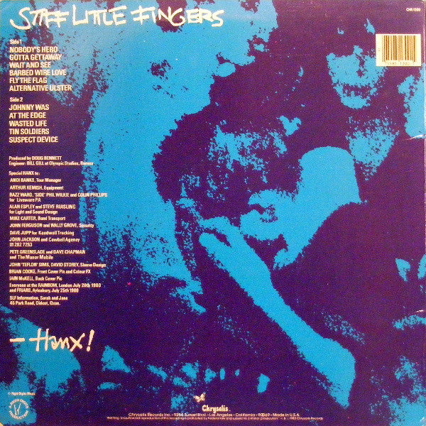 Stiff Little Fingers - Hanx! (LP, Album)