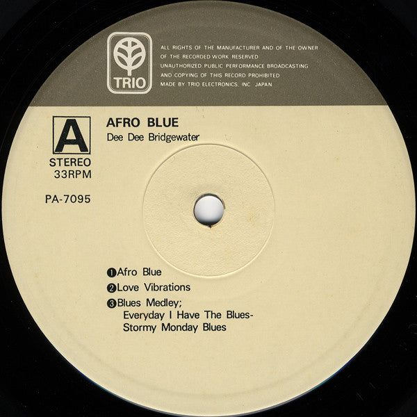 Dee Dee Bridgewater - Afro Blue (LP, Album, Fir)