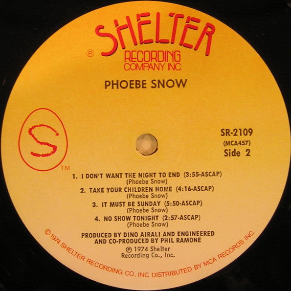 Phoebe Snow - Phoebe Snow (LP, Album, Pin)