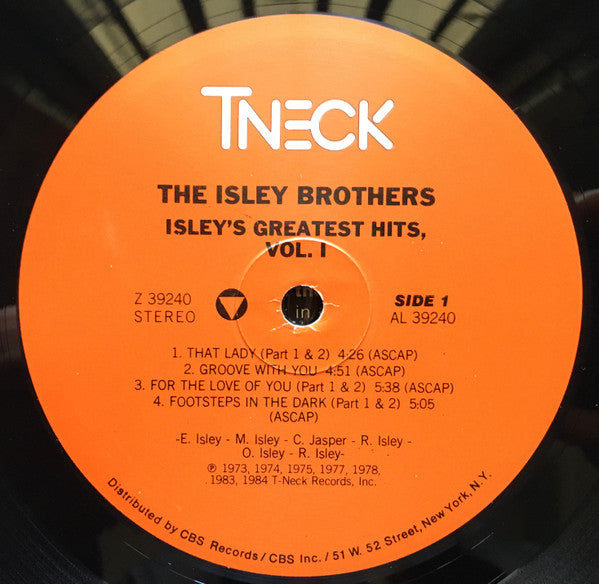 The Isley Brothers - Isley's Greatest Hits, Vol. 1 (LP, Comp, RE, 180)