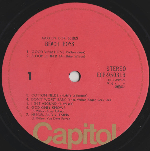 The Beach Boys - Golden Disk (2xLP, Album, Comp, Dlx, whi)