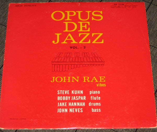 Johnny Rae - Opus De Jazz Vol.2(LP, Album, Mono)