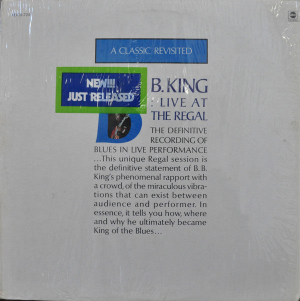 B.B. King - Live At The Regal (LP, Album, RE)