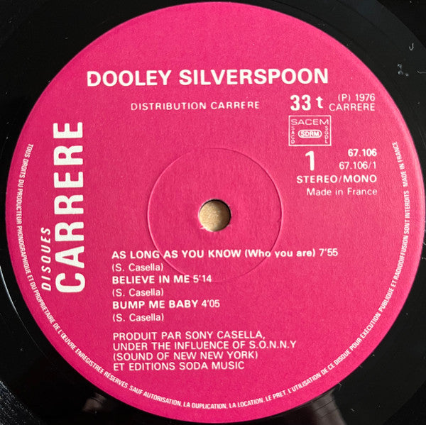 Dooley Silverspoon - Dooley Silverspoon (LP, Album)