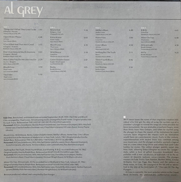 Al Grey - Basic Grey (2xLP, Comp, RE, Mon)