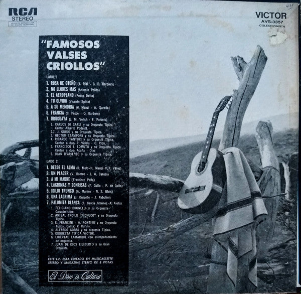 Various - Famosos Valses Criollos (LP, Comp)