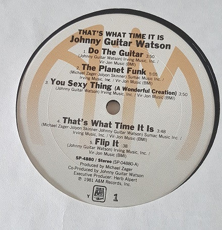 Johnny Guitar Watson - That's What Time It Is (LP, Album)