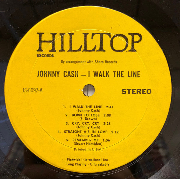 Johnny Cash - I Walk The Line (LP, Comp)
