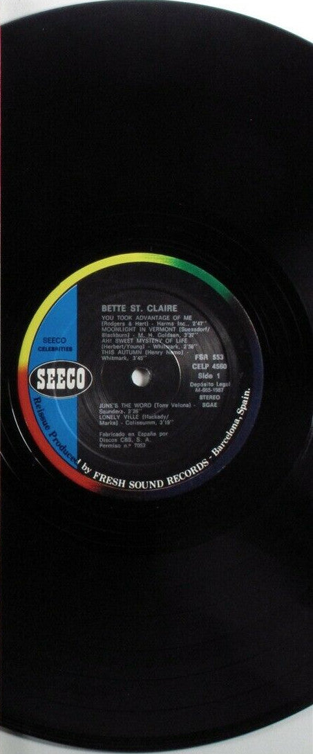 Betty St. Claire - At Basin Street East(LP, Album, RE)