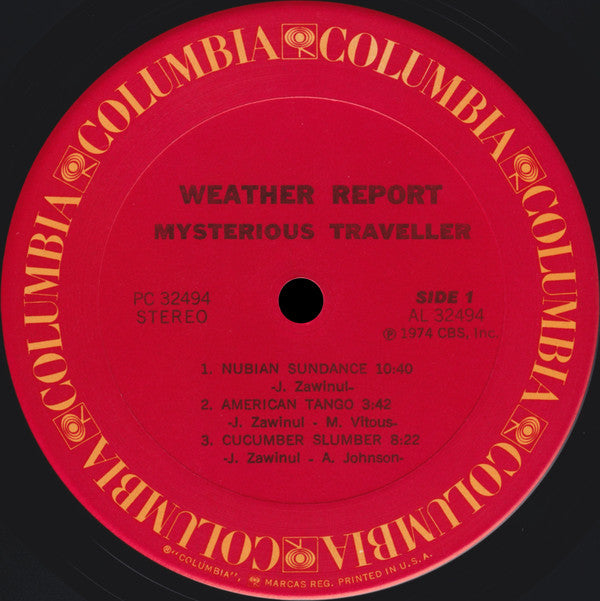 Weather Report - Mysterious Traveller (LP, Album)