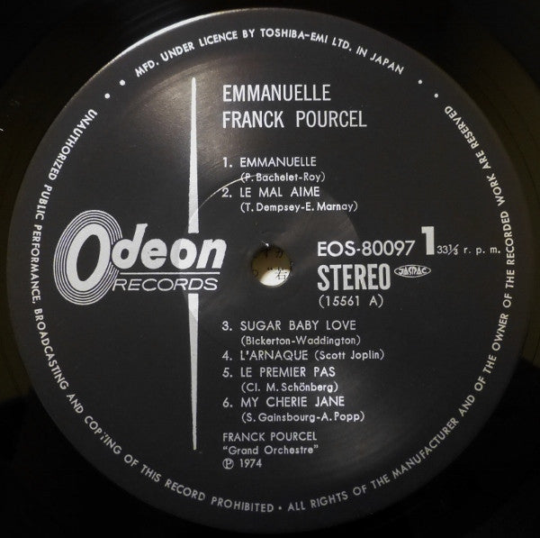 Franck Pourcel ""Grand Orchestre""* - Emmanuelle (LP, Album)