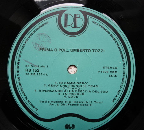 Umberto Tozzi - Prima O Poi .... (LP, Comp)