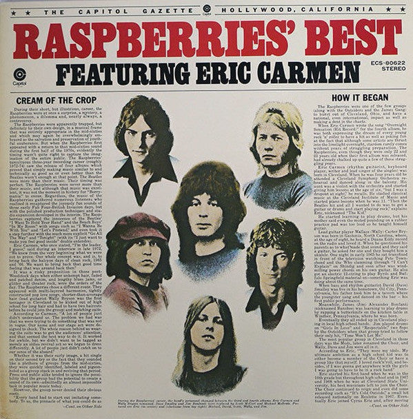 Raspberries - Raspberries' Best - Featuring Eric Carmen(LP, Comp)
