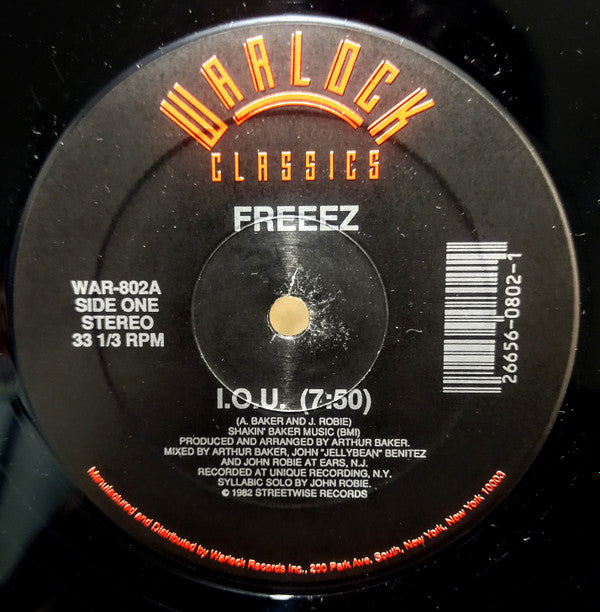 Freeez - I.O.U. (12"", RE)