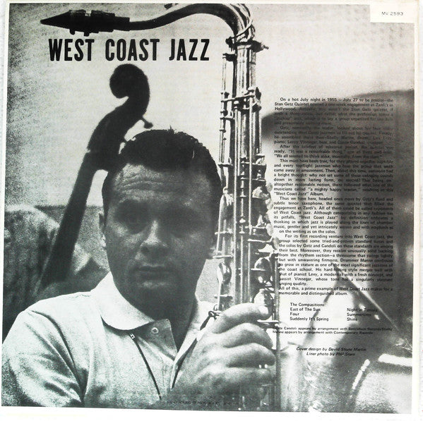 Stan Getz - West Coast Jazz (LP, Mono, Promo, RE)