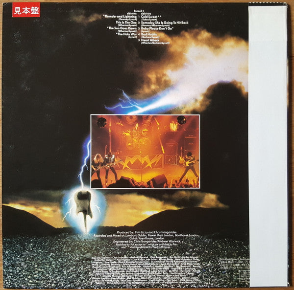 Thin Lizzy - Thunder And Lightning (LP, Album, Promo)