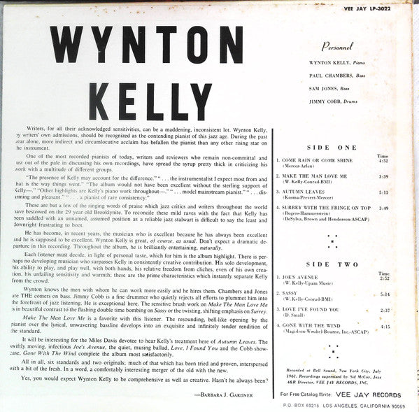 Wynton Kelly - Wynton Kelly! (LP, Album)