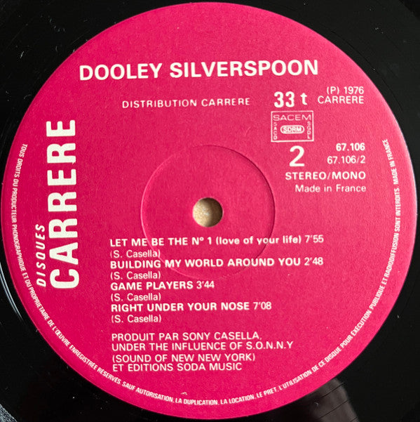 Dooley Silverspoon - Dooley Silverspoon (LP, Album)