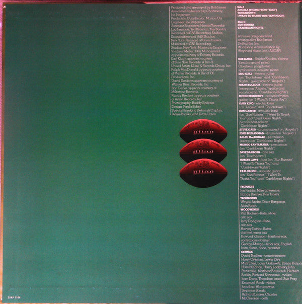 Bob James - Touchdown (LP, Album, Mas)