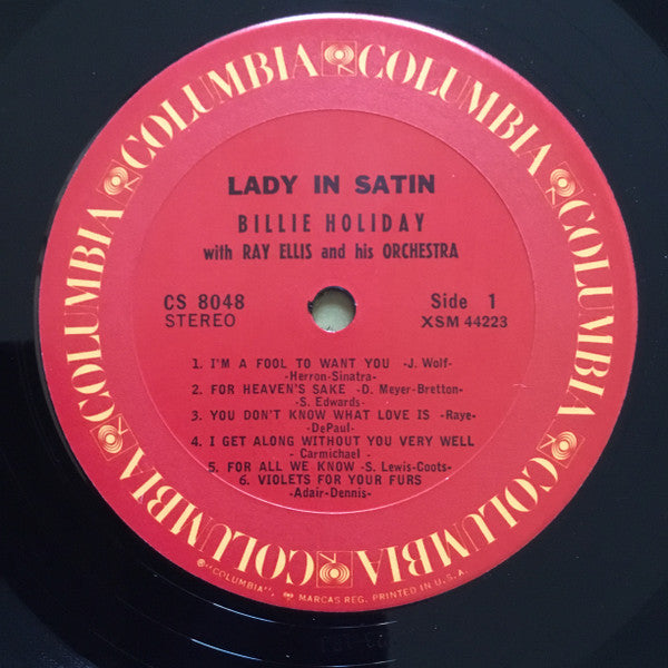 Billie Holiday - Lady In Satin(LP, Album, RE, One)