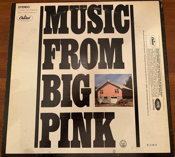 The Band - Music From Big Pink (LP, Album, Gat)