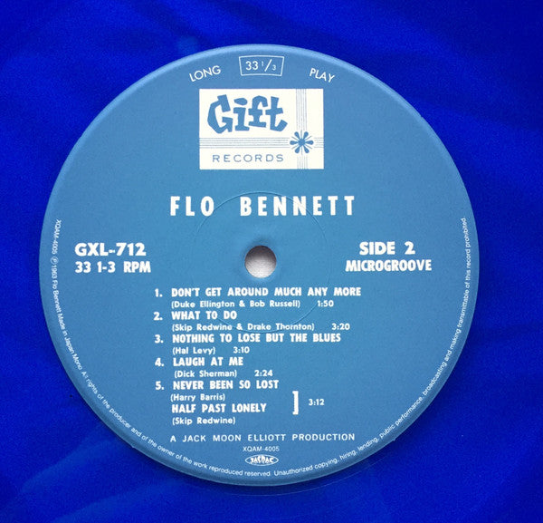 Flo Bennett - Half Past Lonely (LP, Album, RE, RM, Blu)