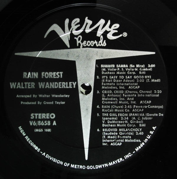 Walter Wanderley - Rain Forest (LP, Album, RE)